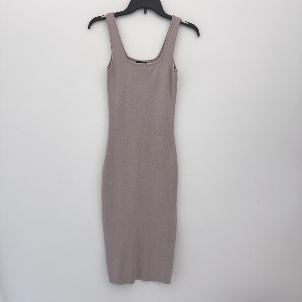 Miou Muse‎ Bodycon Midi Slits Dress Women Size S Sleeveless